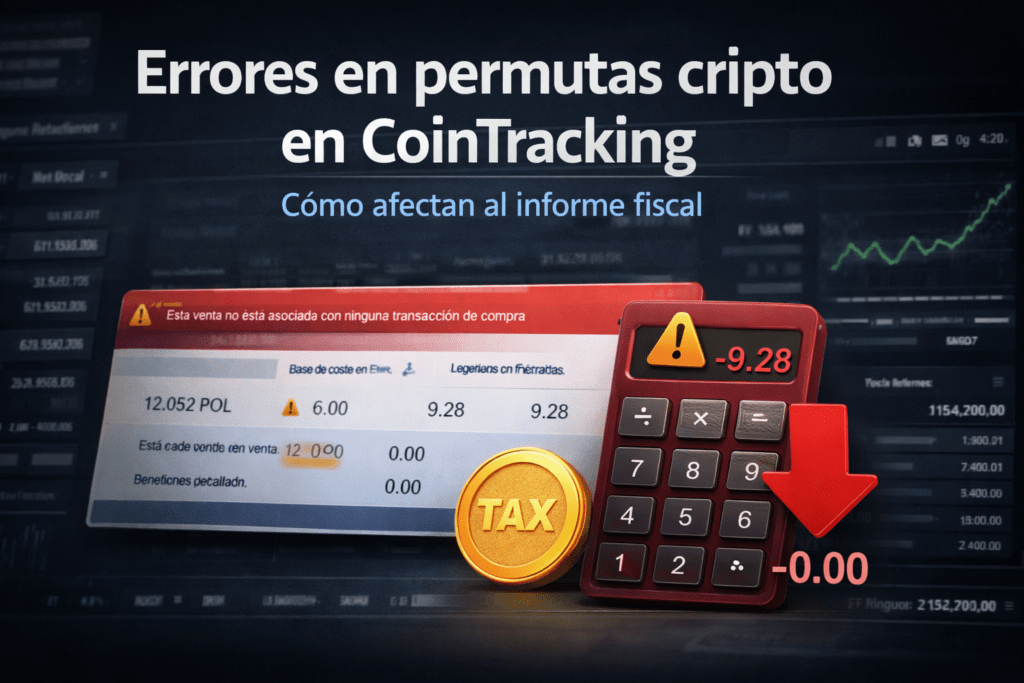 Errores fiscales en permutas cripto cointracking
