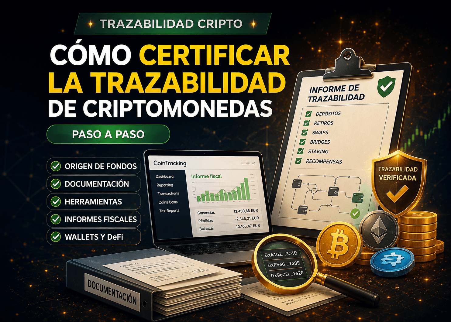 Cómo certificar la trazabilidad de criptomonedas