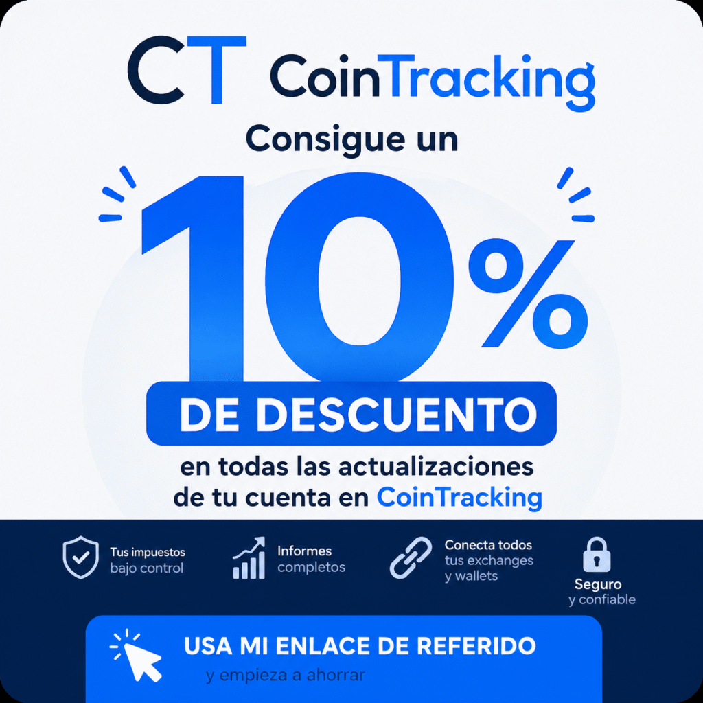 descuento cointracking referido 10%