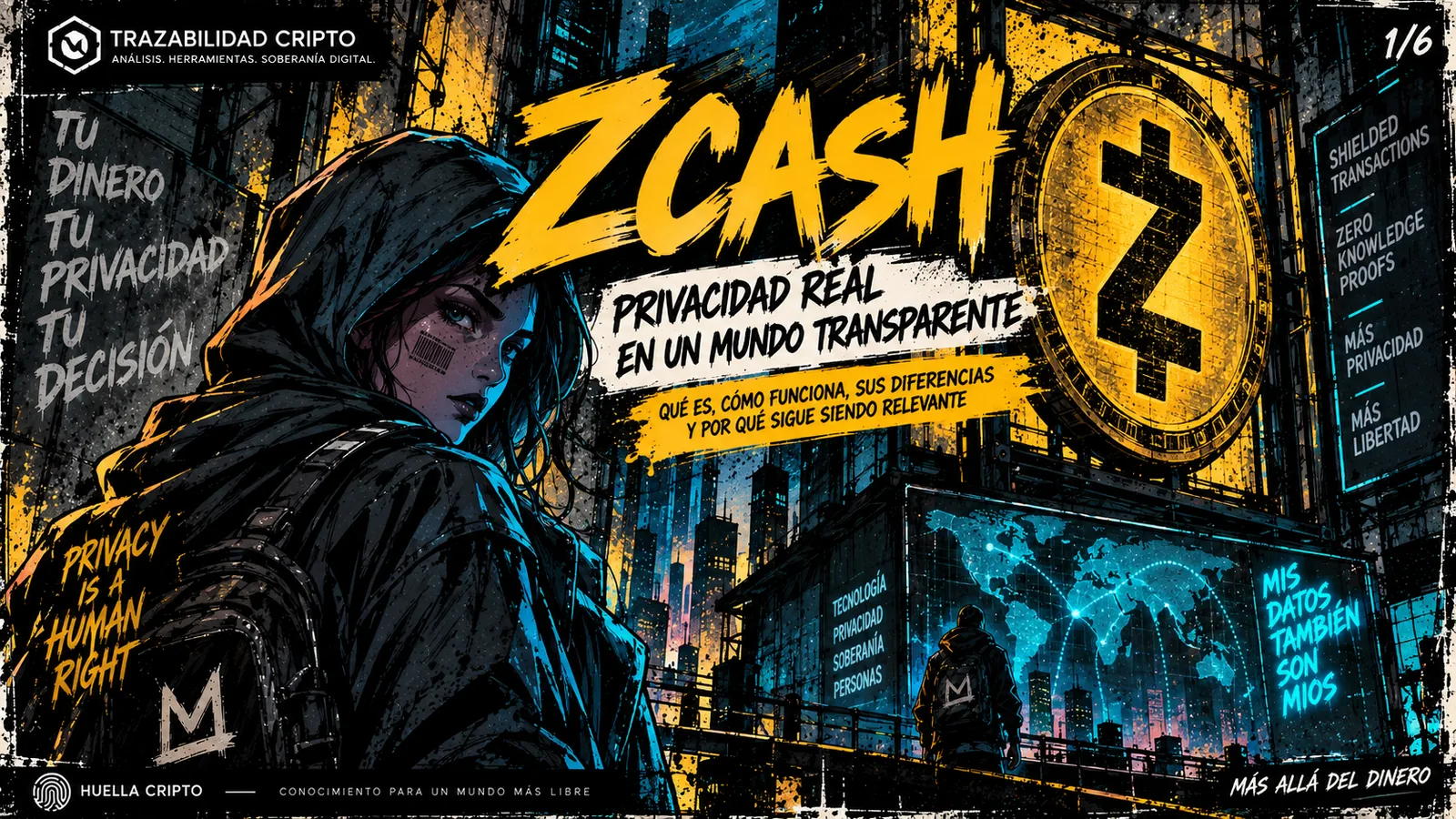 Zcash ZEC privacidad, wallets, DeFi y trazabilidad en 2026